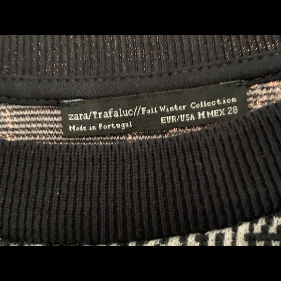 Zara two pieces navy Checkered - Picture 4 of 5